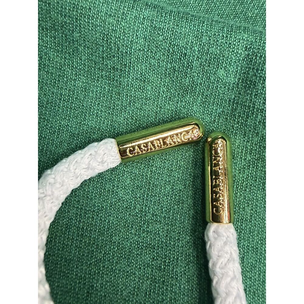 Casablanca Green Velour Athletic Shorts - Picture 3 of 11